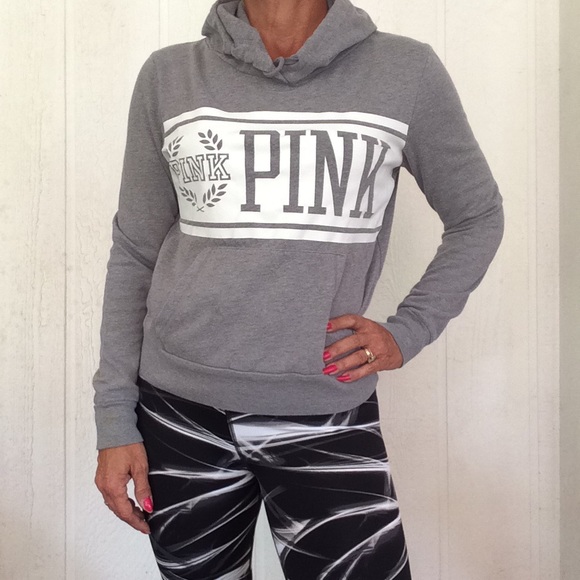 PINK Victoria's Secret Tops - VICTORIAS SECRET PINK HOODIE MEDIUM